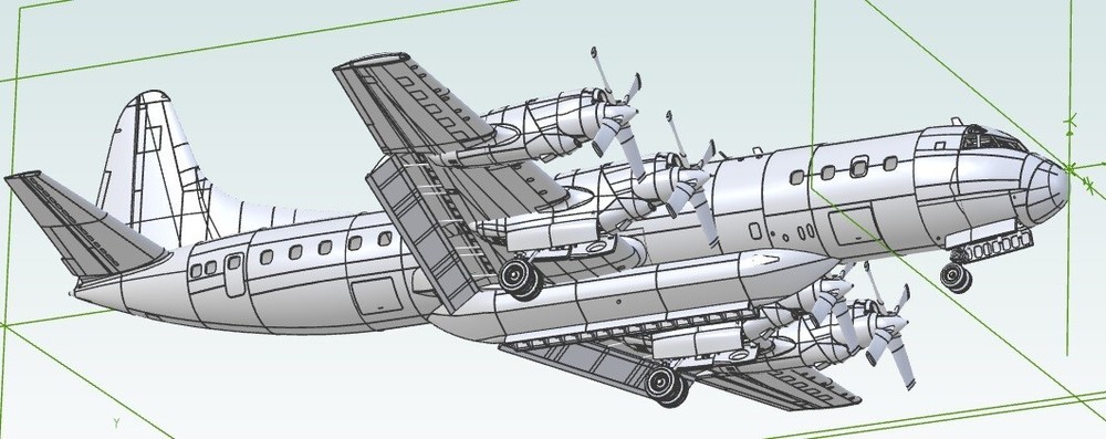 1/72 Lockheed L-188 water bomber ver.  3D data set (cheaper version)