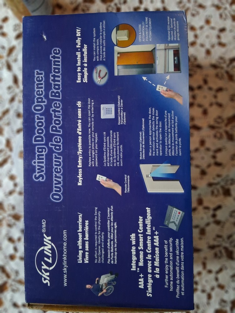 Skylink DM-150 Automatic Swing Door Opener System Install Kit W/Remote NOB