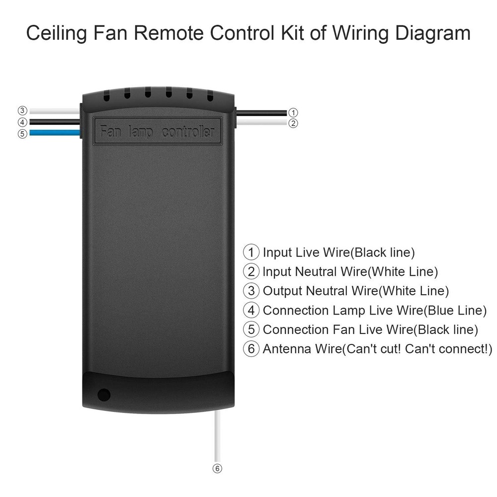 Ceiling Fan Remote Control Kit, Timing Wireless Remote Control