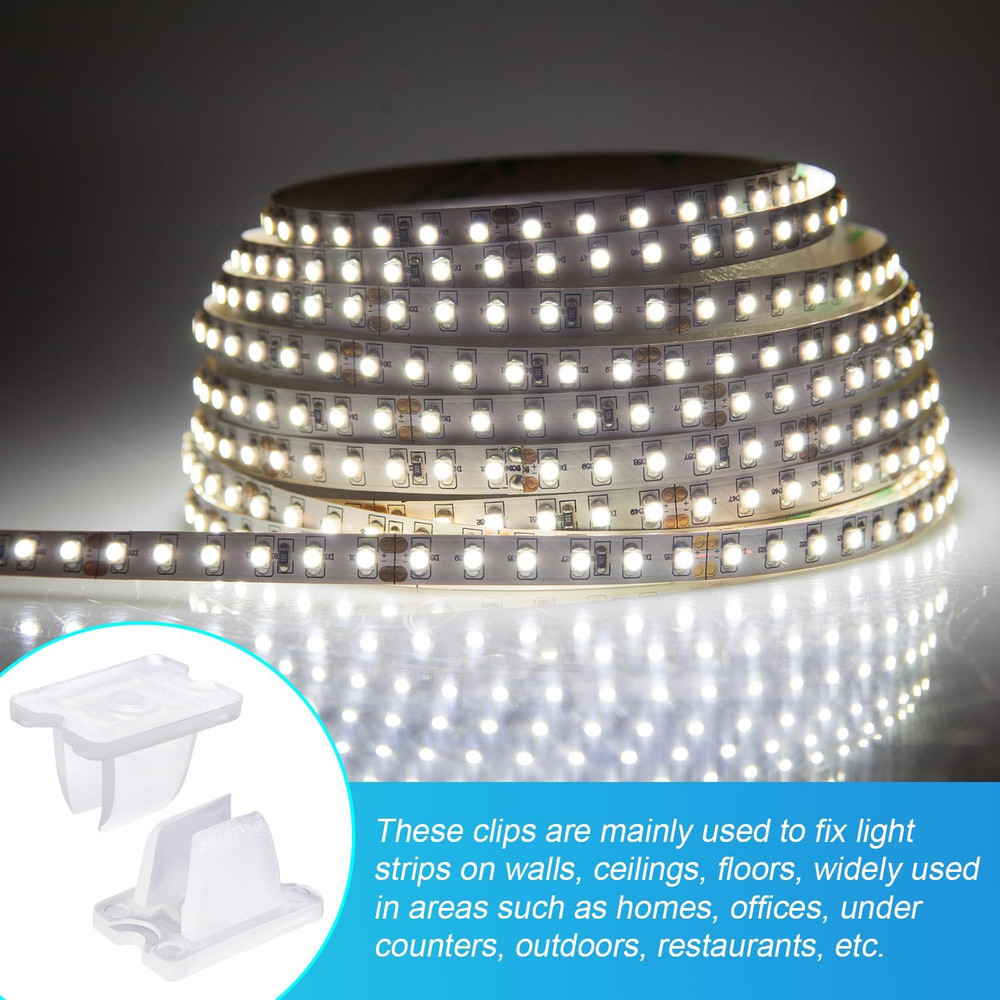 30Pcs Led Light Clips, Led Strip Light Clips Led Strip Light Holder Mounting Cli