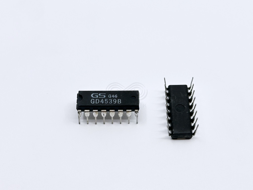 2PCS GD4539B GS Dual 4-to-1 Multiplexer Common Select Strobe Forces DIP-16