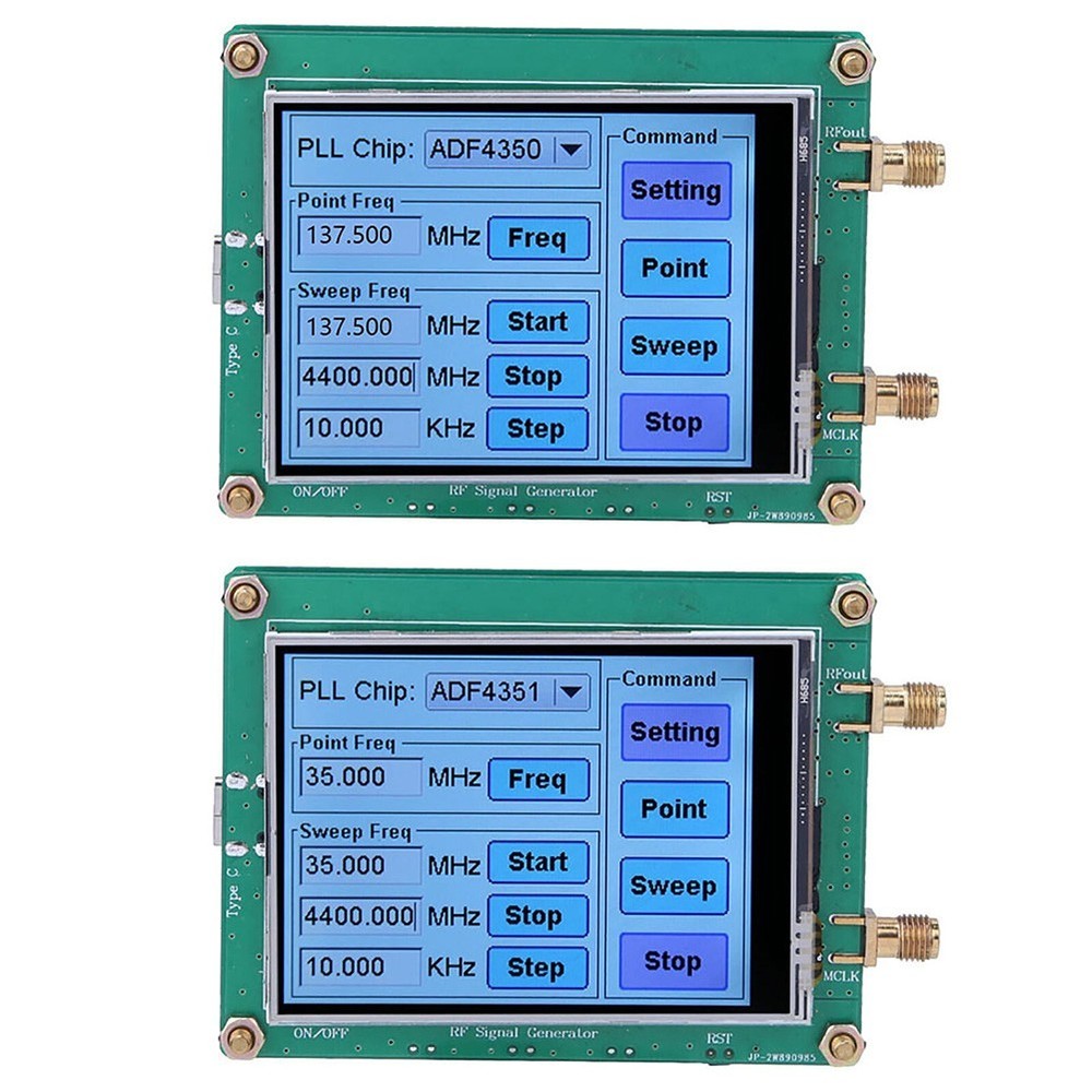 Full Touch Control RF Signal Generator ADF4350ADF4351 Sweep Frequency Generator