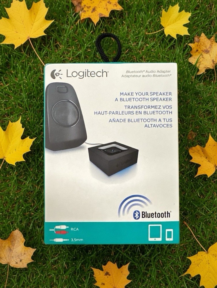Logitech Bluetooth Audio Adapter RCA & 3.5mm for PC, Stereo, Multipoint Pairing