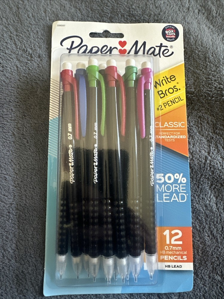 Paper Mate 12pk #2 Mechanical Pencils 0.7mm Multicolored