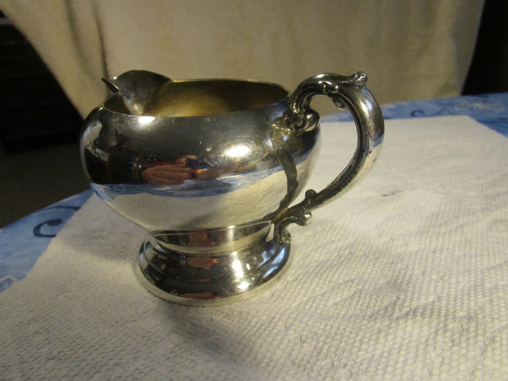 VINTAGE~ [Silverplated ON Copper]~ Creamer Pitcher~~+MAKER MARKS!!!