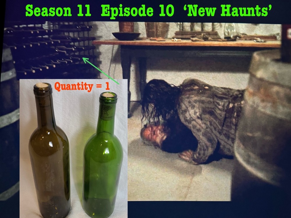 The Walking Dead Prop ‘Quantity 1’ Random Prop Wine Bottle With COA Box #139