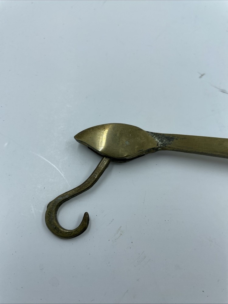 vintage brass hanging beam scale