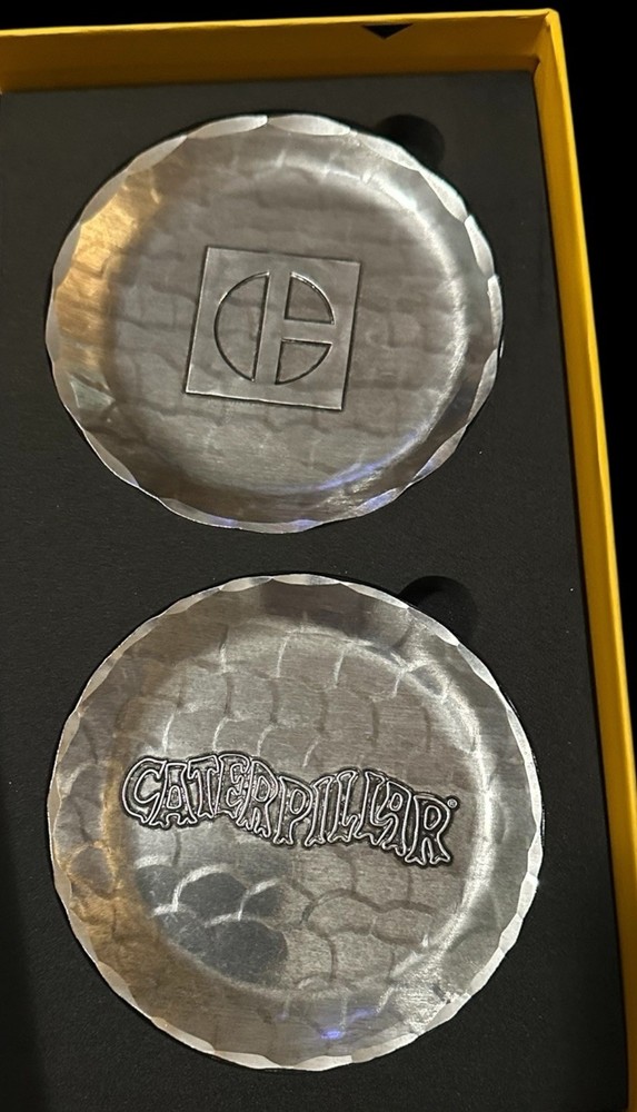 Caterpillar 100 Years Centennial Coasters Set