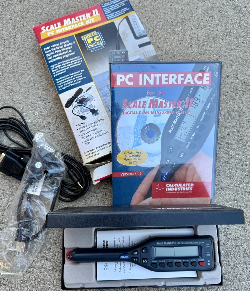 Scale Master II Digital Plan Measuring System, Complete