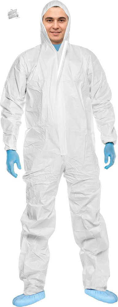 Coverx Hooded Work Suit - Disposable Protective Work Suit - Co