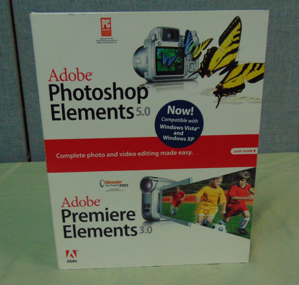 Adobe Photoshop Elements 5.0 & Premiere Elements 3.0 | New & Sealed