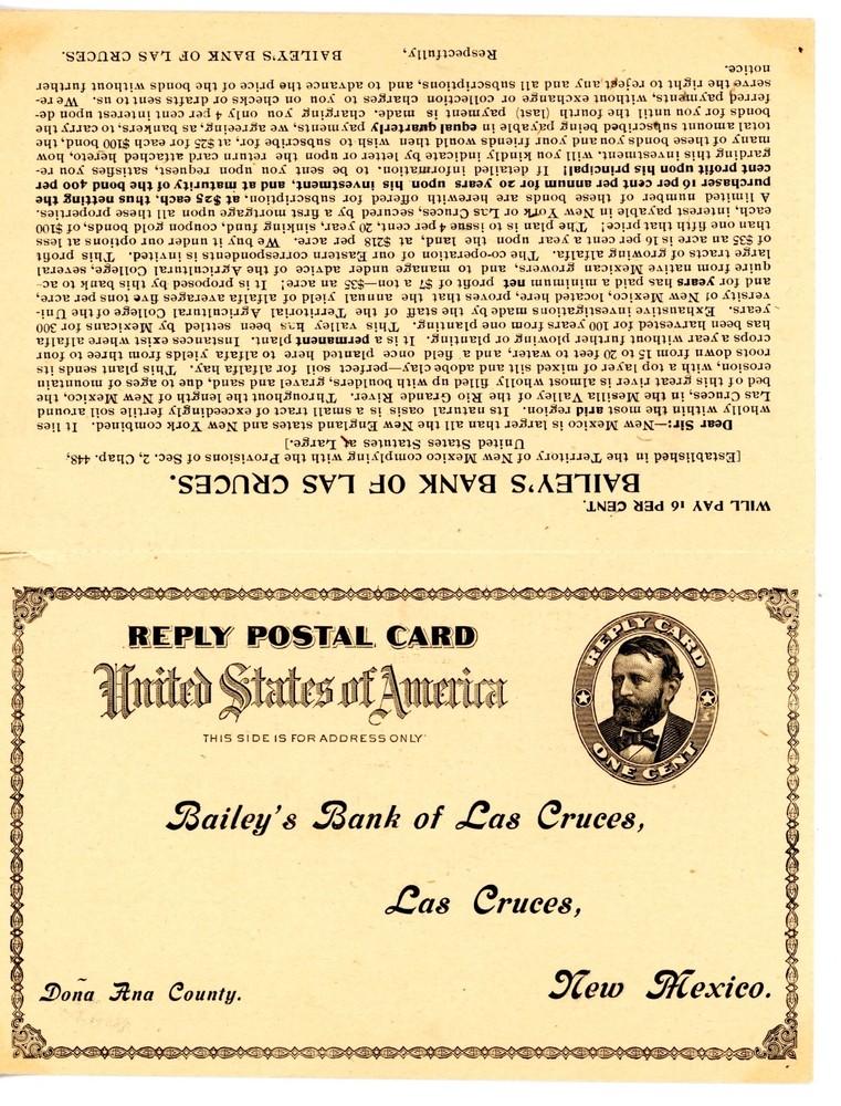 UNITED STATE--Complete Reply Postal Card Scott #UY1b