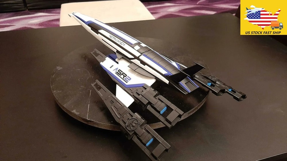 MASS EFFECT SSV Normandy SR2 Spaceship Painted Model 3D Build