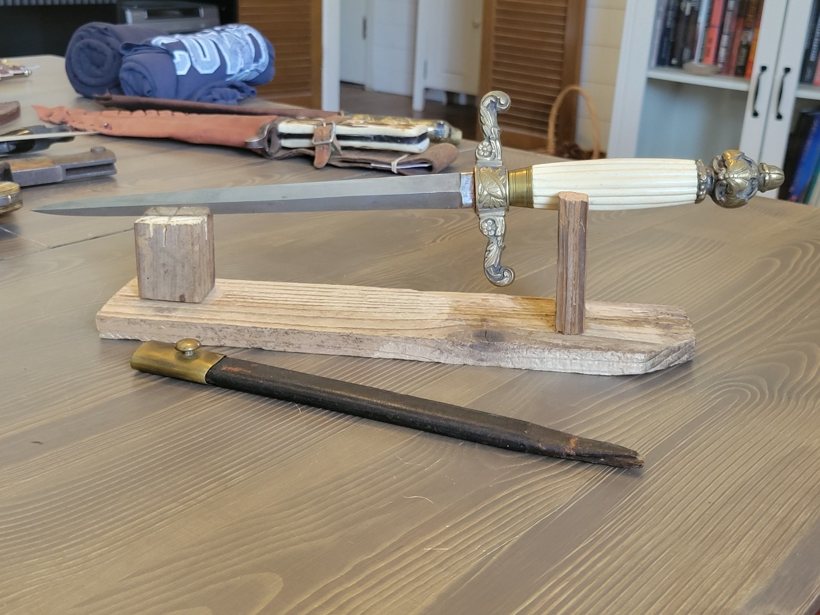 NICE! Pre-Civil War Mid Shipmans Dagger w/Original Sheath