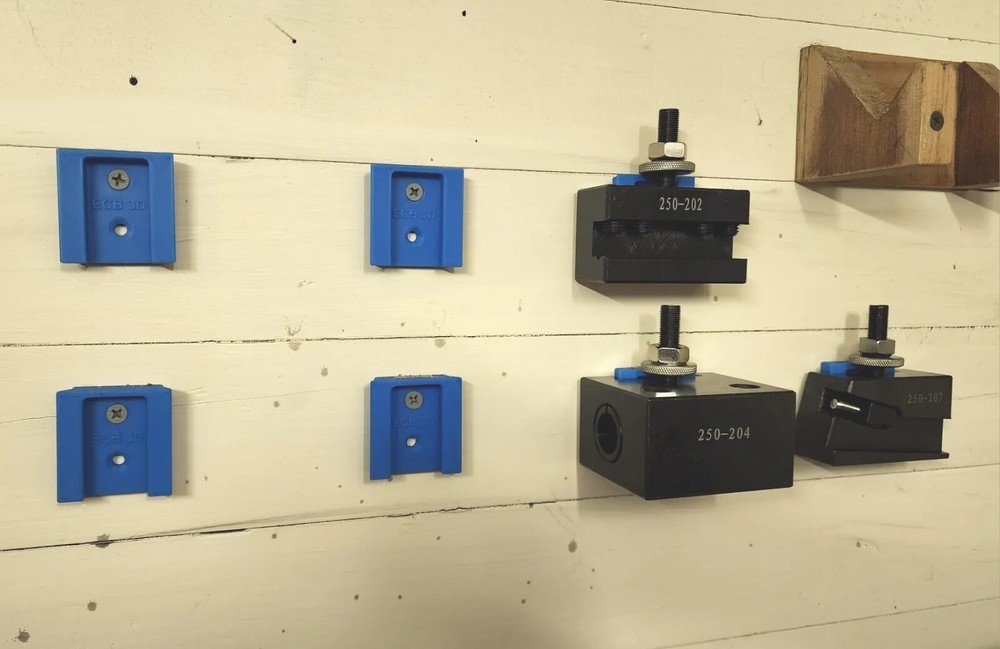 ECB 3D Printing BXA Tool Holder Quick Change Mounts X4, Black