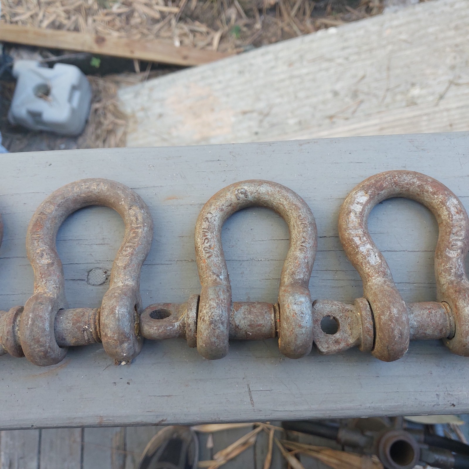 14 Screw Anchor Shackles Some Marked Japan Clevis U.S. NAVY SHIP SALVAGE
