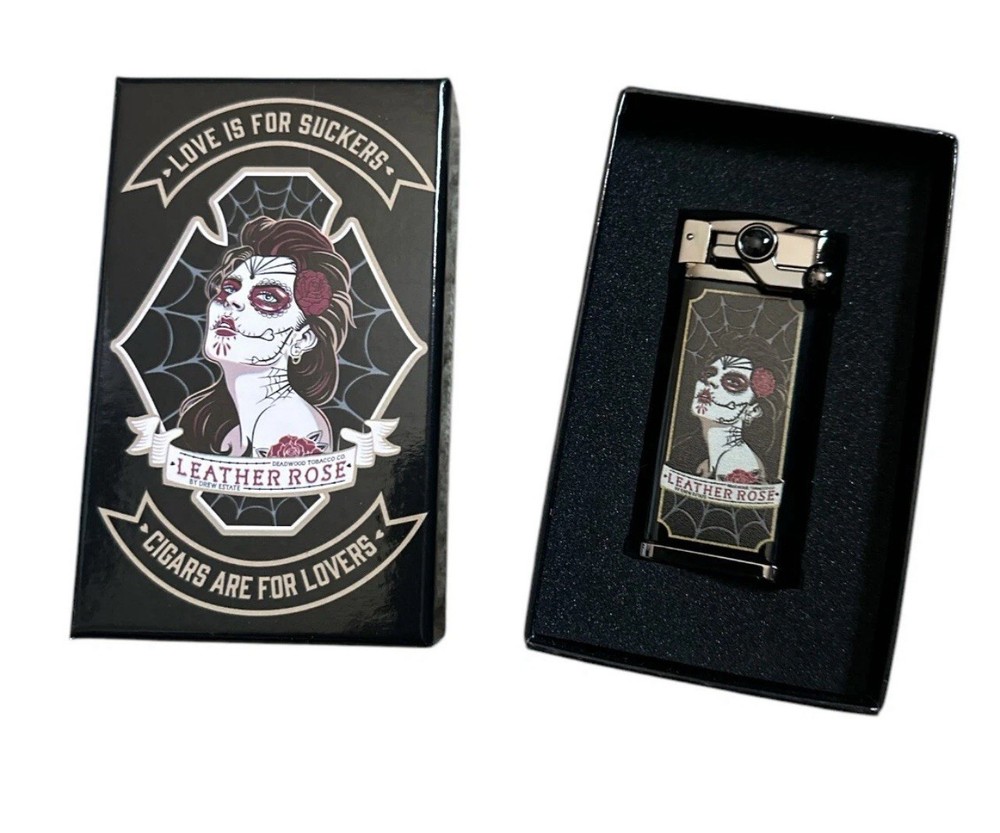 Deadwood Leather Rose Torch Lighter