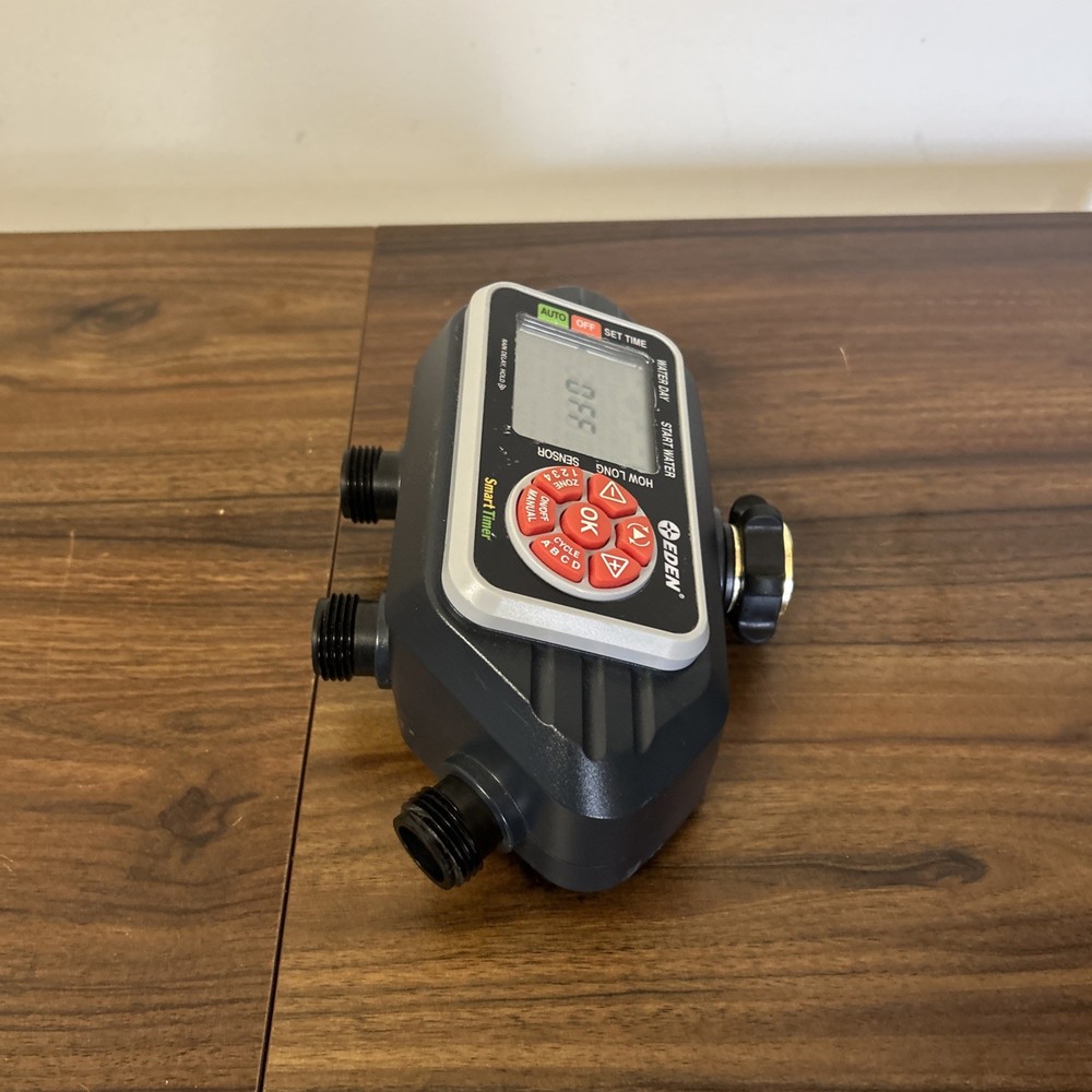 Eden 93413 Programmable Digital Water Timer 4-Zone, Compatible with Wireless