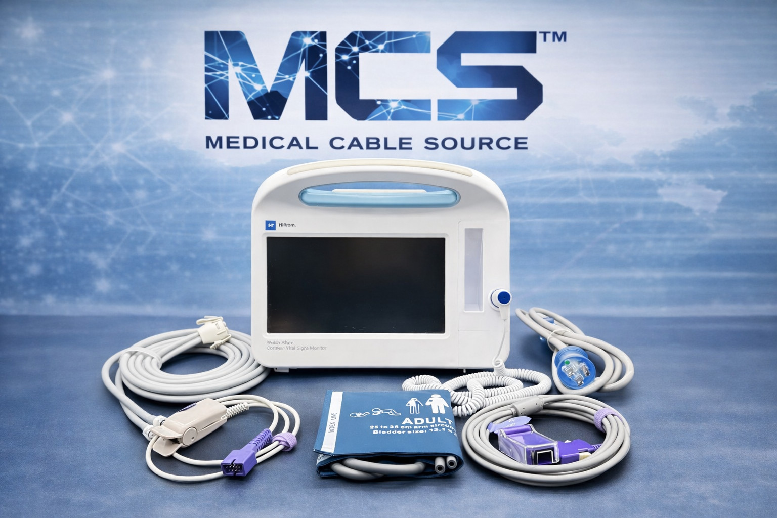 Welch Allyn 6000 Series Temperature Vital Signs Monitor with Accessories NIBP, C