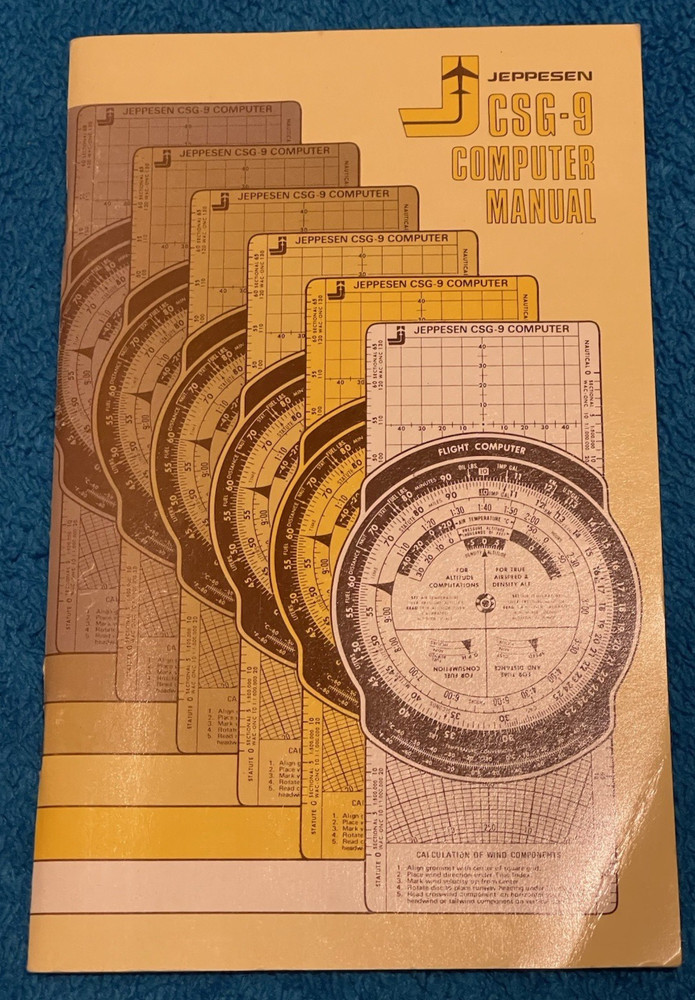 1974 Jeppesen Computer Model CSG -9 Instruction Manual