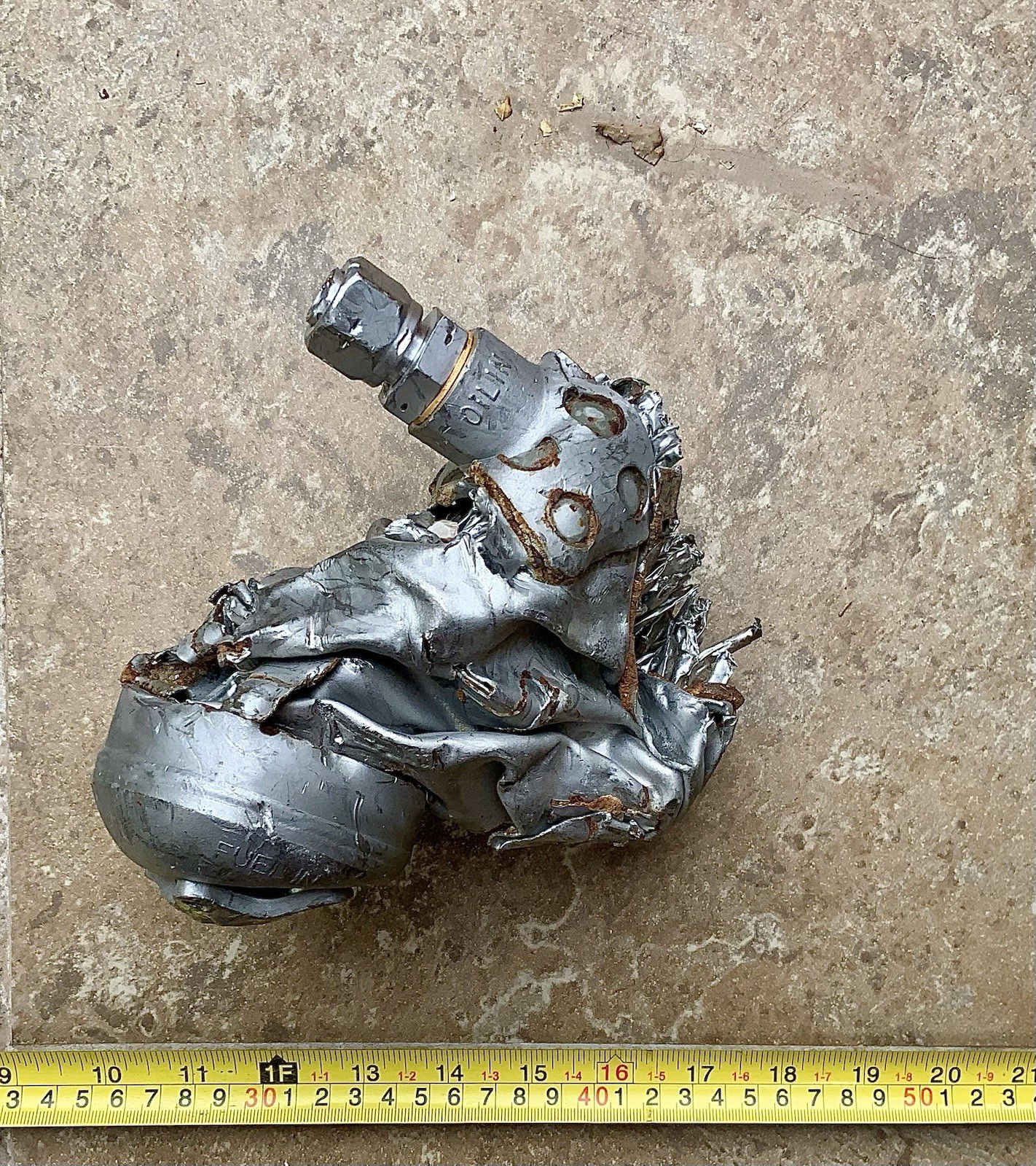 SR-71 Blackbird fuel/oil filter from the SR-71 Black Bird, No. 61-7970. Lot 1109