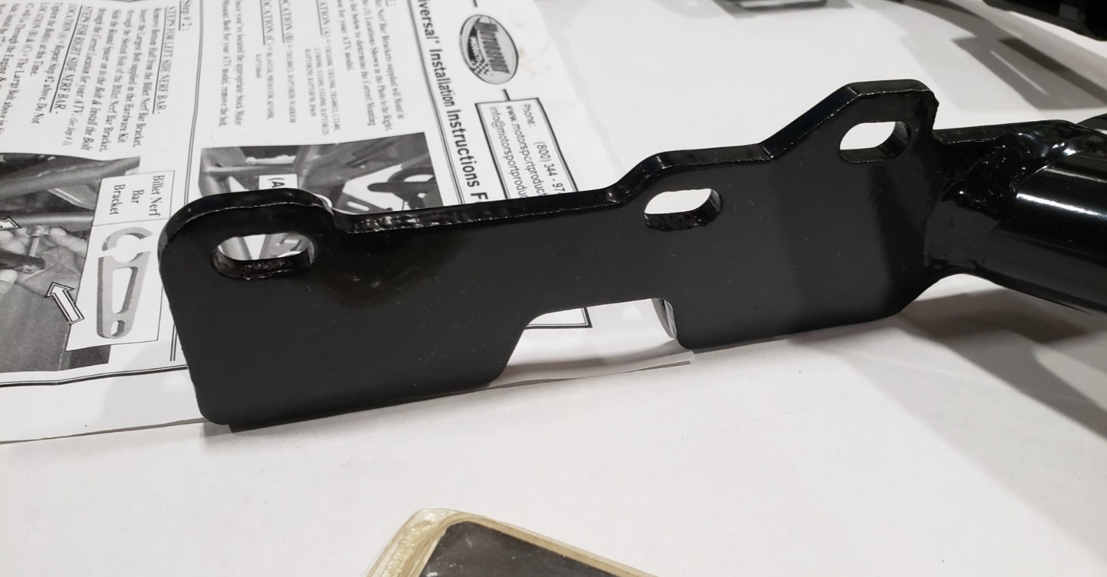 Motorsport Products EZ-FIT Nerf Bars Black 81-3812