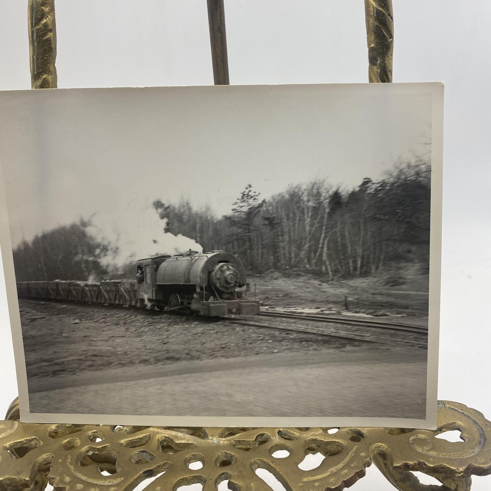 Vintage Pennsylvania Lackawanna & Reading Train Photo 4x5 B&W Gelatin Original