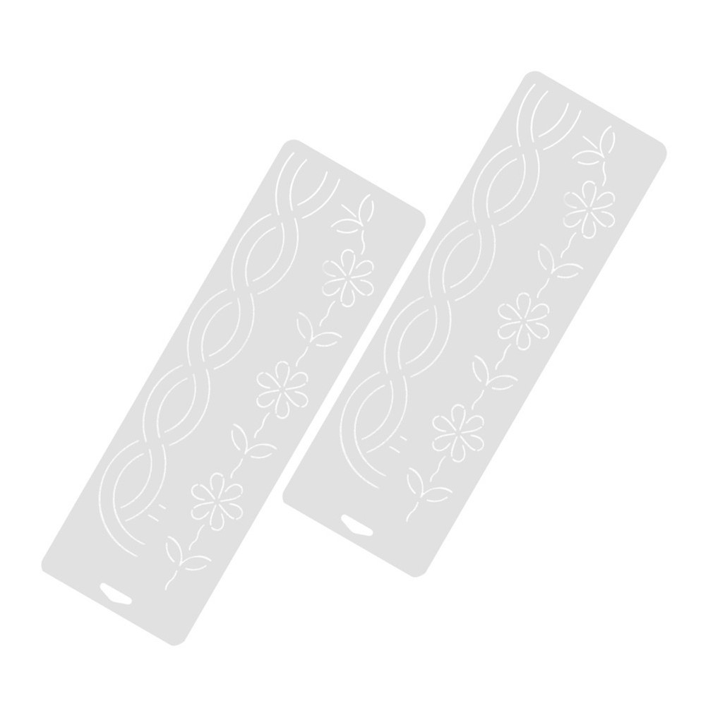 2 Pcs Corner Quilt Stencil Templates Machine Quilting Embroidery Stencils