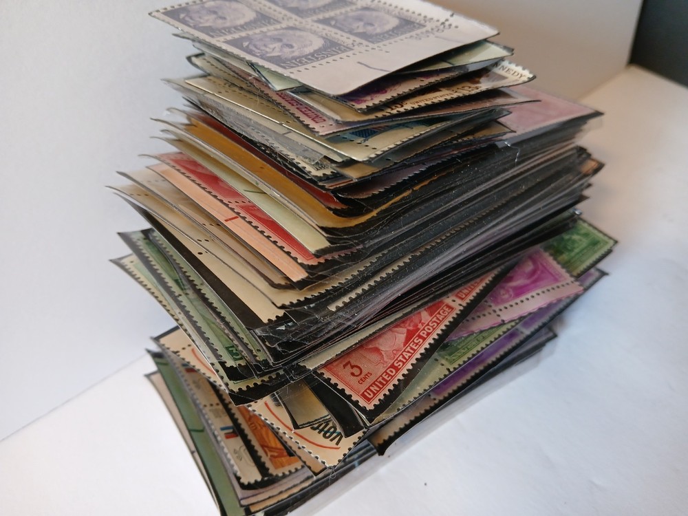 Large Lot Unused Us Postage Stamp Blocks