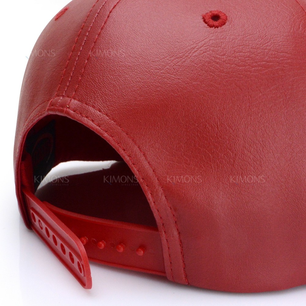 Snapback Hat Flat Mesh back Leather Hip Hop Trucker Baseball Cap Plain Solid