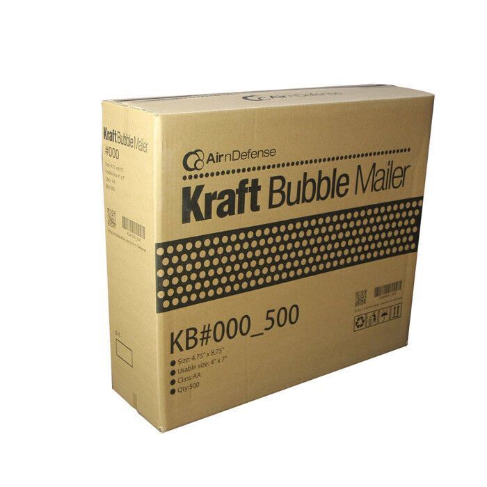 #000 4x8 Kraft Bubble Padded Envelopes Mailers Yellow Shipping Bags AirnDefense