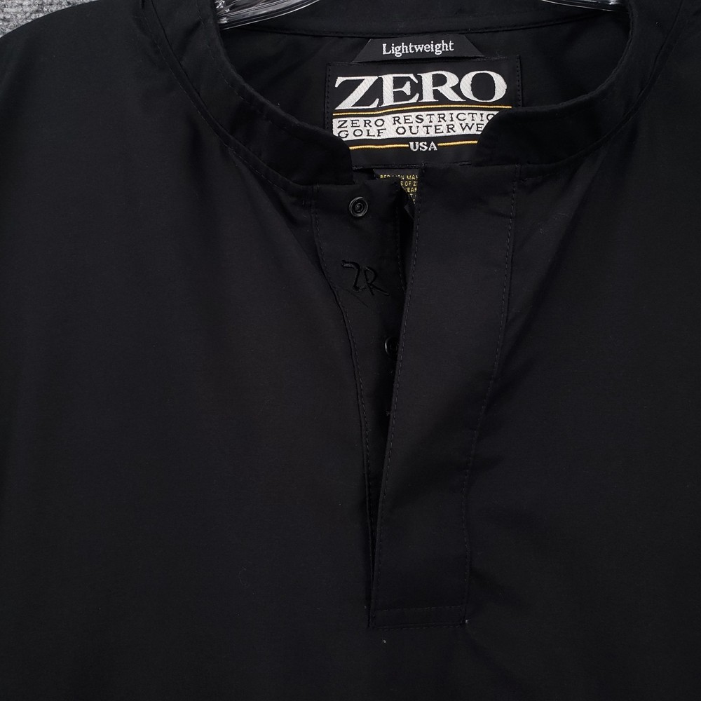 Zero Restriction Golf Outerwear Jacket Mens Large Black NFL Windbreaker Pullover