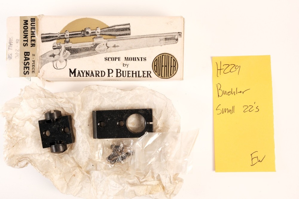 H229 Buehler Scope Mount Base Small 22 Rifles  2 Piece