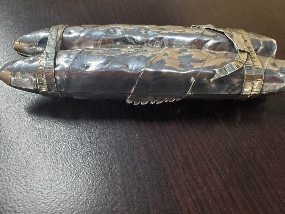 Gorham Trompe L'oeil Sterling Silver Cigar Case