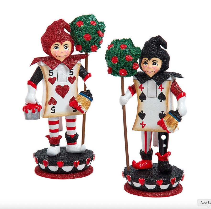 Hollywood Card Soldier Nutcracker 8" Set of 2