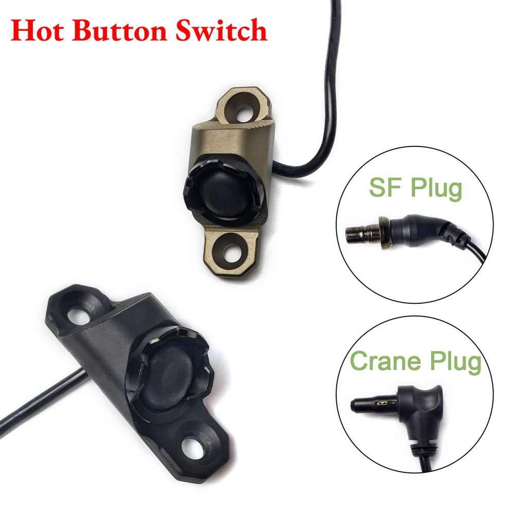 Flashlight Remote Switch Hot Button SF / Crane Interface Fit MLOK For M300 M600