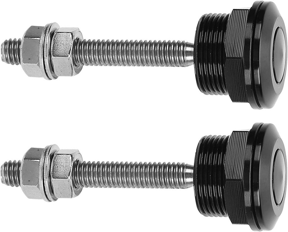 2Pcs Universal Hood Pin Bonnet Lock Quick Release Push Button 22mm, Black