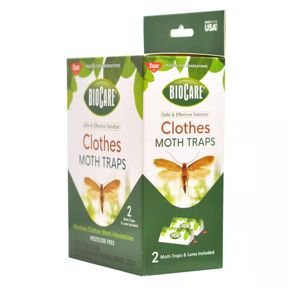 Non-Toxic Clothes Moth Traps (2 Traps plus 2 Lures)