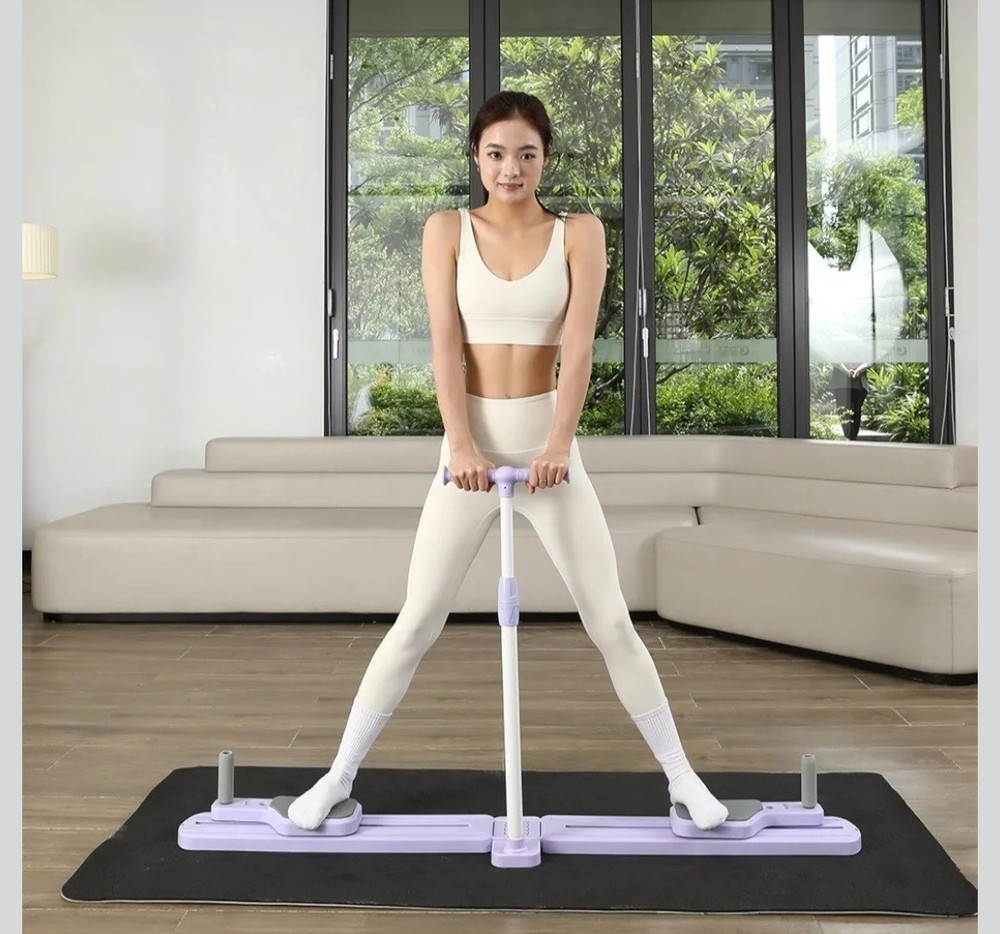 RUNWE Adjustable Split Foldable Pilates Board Purple Multifunctional