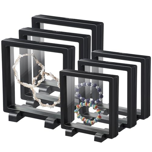 6 Pcs 3D Floating Frame, Large Size Floating Display Case, Visualize
