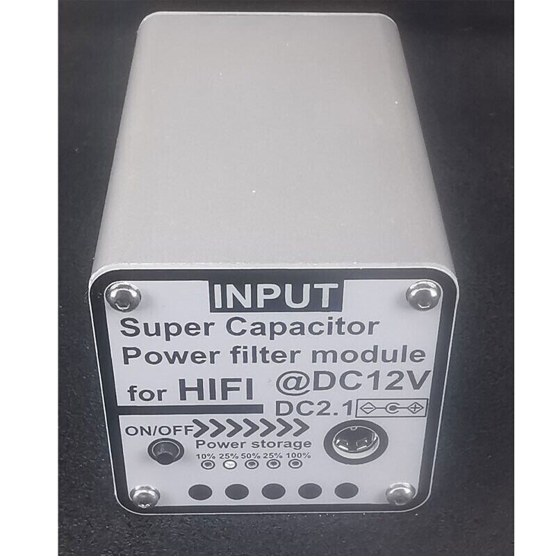 15V 5F Super Capacitor Power Filter Module for Hifi Line EMI Filter DC2.1 #TOP