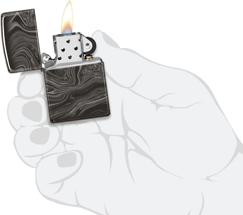 Zippo Lighter- Personalized Engrave for Geometric Patterns Marble Pattern 49812