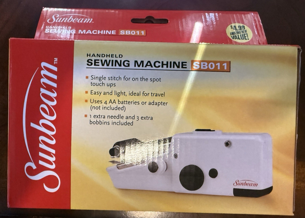 Sunbeam Handheld Sewing Machine NIB SB011