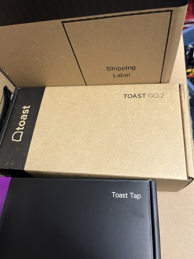 Toast POS System Touch Screen w/ Printer, card reader, Cash Drawer/cables/GO 2