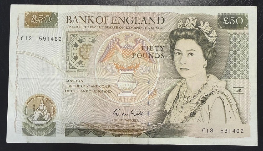 Old Fifty £50 Pound Note Excellent Condition