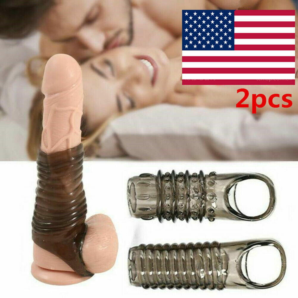 Sheath-Penis Extender-Erection-Enlarger Enhancer Delay Sleeve Girth Extender Men