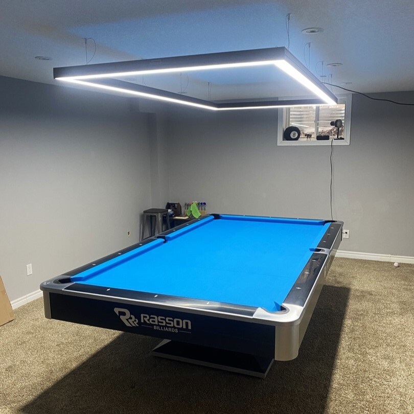 8FT Modern Pool Table Lighting - Perimeter LED Billiard Lights