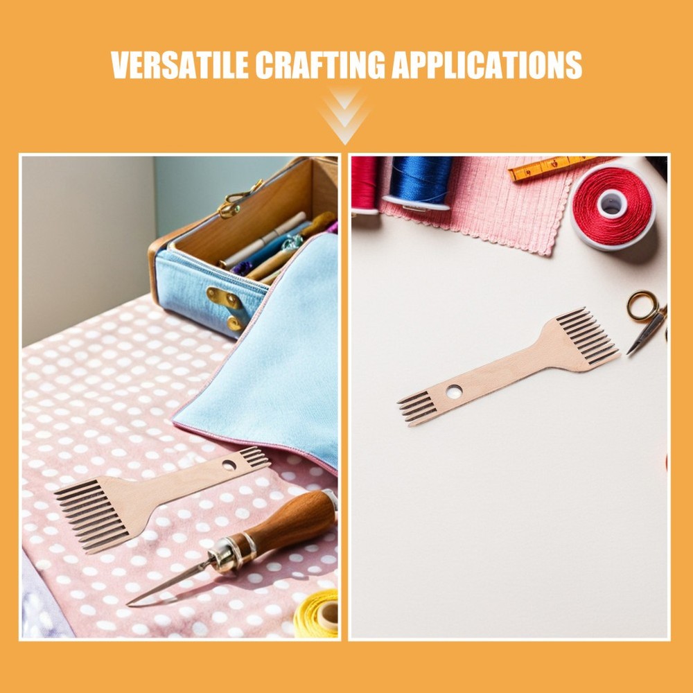 2 Pcs Loom Set Weaving Tools Tapestry Comb Knitting Machine Combs