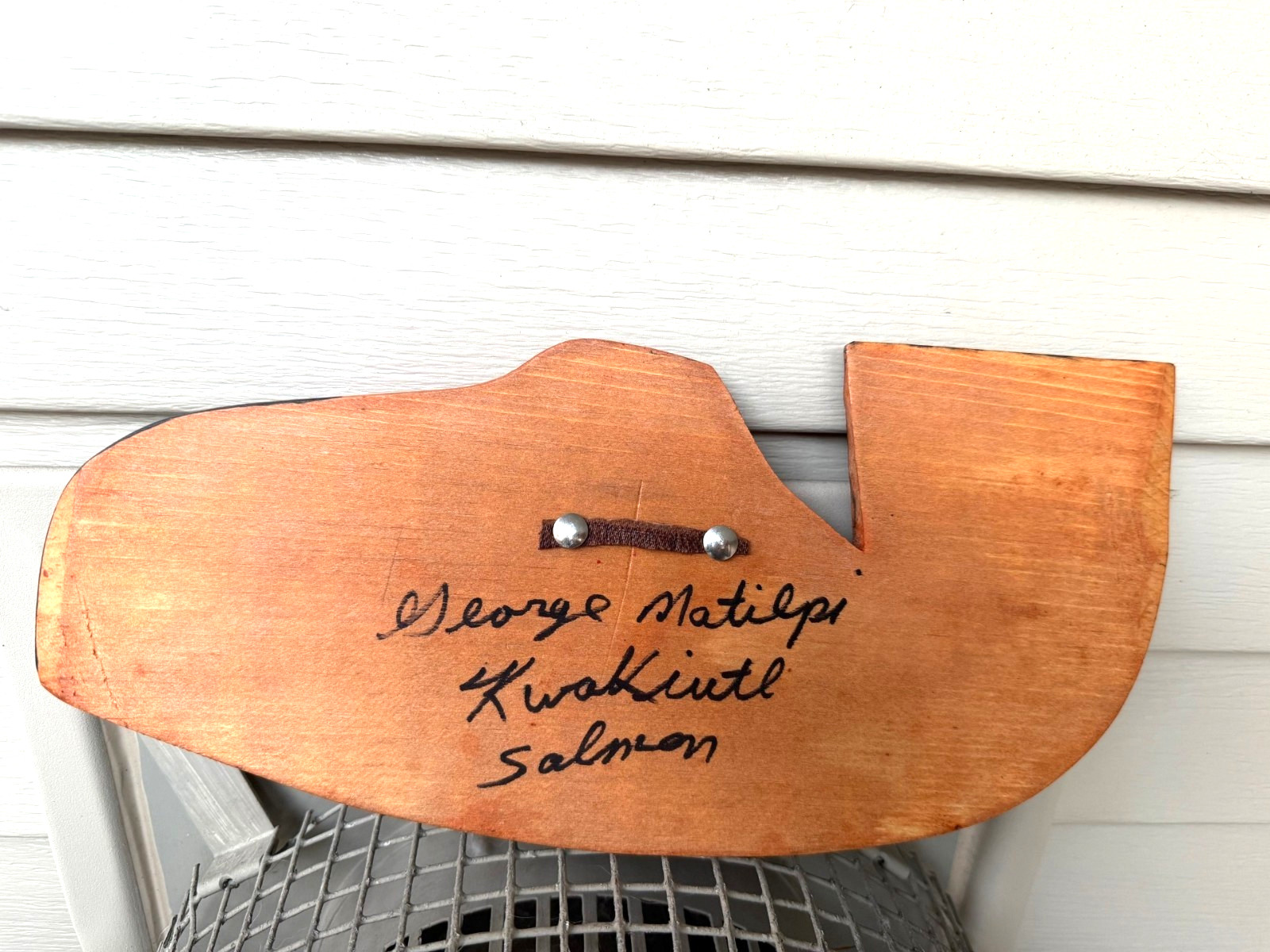 Northwest Coast Native Art Kwakwa̱ka̱ʼwakw Salmon carving