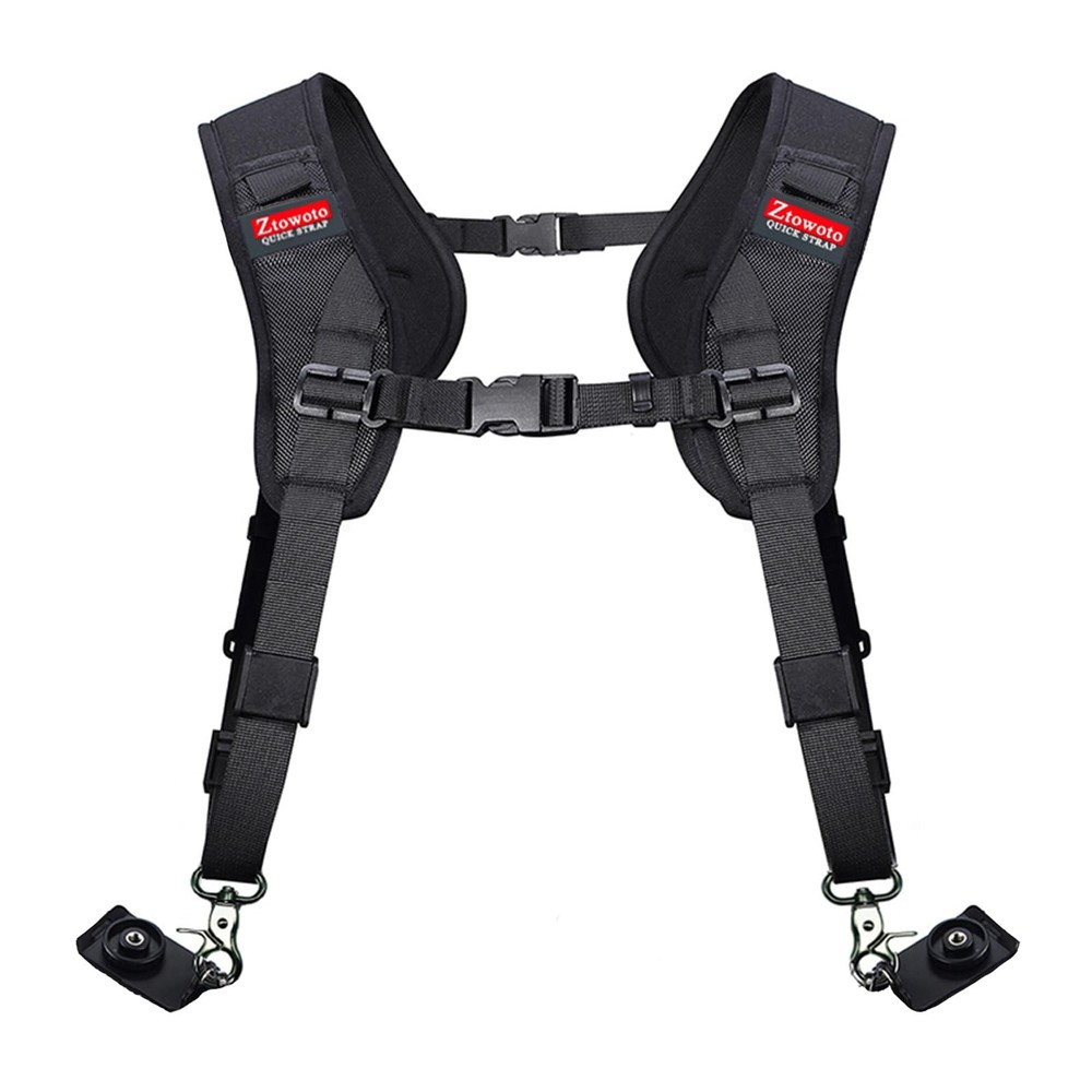 Double Shoulder Strap Harness Quick Release Adjustable Dual Tether Strap for ...